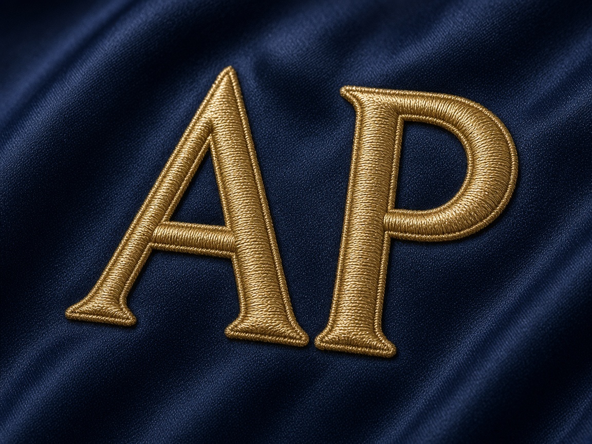 AP monogram embroidery punch