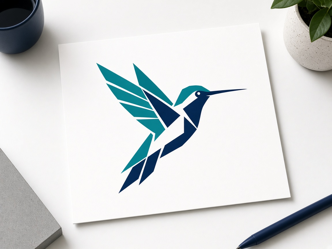 Hummingbird custom embroidery fill sample